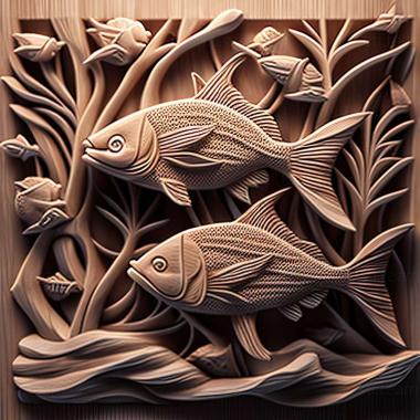 3D модель Риба тетра (STL)